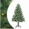 Image de Vidaxl sapin avec 300 led avec support vert 210 cm pvc