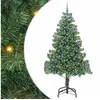 Image de Vidaxl sapin avec 300 led avec support vert 210 cm pvc