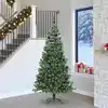 Image de Sapin De Noël Avec 300 Led Avec Support Vert 240 Cm Pvc Vidaxl