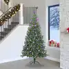 Image de Sapin De Noël Avec 300 Led Avec Support Vert 240 Cm Pvc Vidaxl