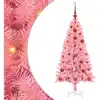 Image de Vidaxl sapin avec 150 led avec support rose 120 cm pvc