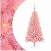 Image de Vidaxl sapin avec 150 led avec support rose 120 cm pvc