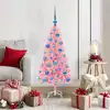 Image de Sapin De Noël Rose 120 Cm Pvc Vidaxl