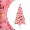 Image de Vidaxl sapin avec 150 led avec support rose 150 cm pvc