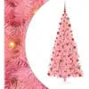 Image de Vidaxl sapin avec 300 led avec support rose 180 cm pvc