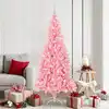 Image de Sapin De Noël Avec 300 Led Avec Support Rose 180 Cm Pvc Vidaxl