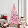 Image de Sapin De Noël Avec 300 Led Avec Support Rose 180 Cm Pvc Vidaxl