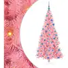 Image de Vidaxl sapin avec 300 led avec support rose 180 cm pvc