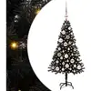 Image de Vidaxl sapin avec 150 led avec support noir 120 cm pvc