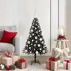 Image de Sapin De Noël Noir 120 Cm Pvc Vidaxl