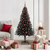 Image de Sapin De Noël Avec 150 Led Avec Support Noir 150 Cm Pvc Vidaxl