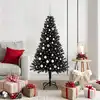 Image de Sapin De Noël Avec 150 Led Avec Support Noir 150 Cm Pvc Vidaxl