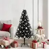 Image de Sapin De Noël Avec 150 Led Avec Support Noir 150 Cm Pvc Vidaxl