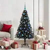 Image de Sapin De Noël Avec 150 Led Avec Support Noir 150 Cm Pvc Vidaxl