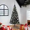 Image de Sapin De Noël Noir 180 Cm Pvc Vidaxl
