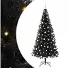 Image de Vidaxl sapin avec 300 led avec support noir 210 cm pvc