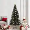 Image de Sapin De Noël Avec 300 Led Avec Support Noir 210 Cm Pvc Vidaxl