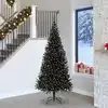 Image de Sapin De Noël Avec 300 Led Avec Support Noir 240 Cm Pvc Vidaxl