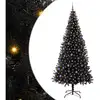 Image de Vidaxl sapin avec 300 led avec support noir 240 cm pvc