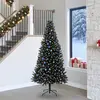Image de Sapin De Noël Avec 300 Led Avec Support Noir 240 Cm Pvc Vidaxl