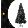 Image de Vidaxl sapin avec 300 led avec support noir 240 cm pvc
