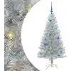 Image de Sapin De Noël Avec 150 Led Avec Support Argent 150 Cm Pet Vidaxl