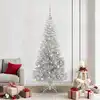 Image de Sapin De Noël Argent 210 Cm Pet Vidaxl