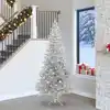 Image de Sapin De Noël Avec 300 Led Avec Support Argent 240 Cm Pet Vidaxl