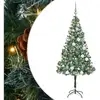 Image de Vidaxl sapin artificiel avec 300 led vert 180 cm pvc et acier