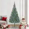 Image de Sapin De Noël Artificiel Avec 300 Led Vert 210 Cm Pvc Et Acier Vidaxl