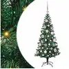 Image de Vidaxl sapin artificiel pré-éclairé vert 120 cm pvc et métal