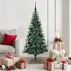 Image de Sapin De Noël Artificiel Pré-éclairé Vert 150 Cm Pvc Et Métal Vidaxl