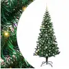 Image de Vidaxl sapin artificiel pré-éclairé vert 150 cm pvc et métal