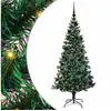 Image de Vidaxl sapin artificiel pré-éclairé vert 180 cm pvc et métal