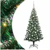 Image de Vidaxl sapin artificiel pré-éclairé vert 180 cm pvc et métal