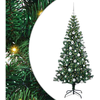 Image de Vidaxl sapin artificiel pré-éclairé vert 180 cm pvc et métal