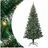 Image de Vidaxl sapin artificiel pré-éclairé vert 240 cm pvc et métal