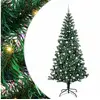 Image de Vidaxl sapin artificiel pré-éclairé vert 240 cm pvc et métal