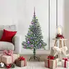 Image de Arbre De Noël Artificiel Floconné De Neige Avec Lumière Led Vidaxl