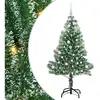 Image de Vidaxl arbre artificiel floconné de neige avec lumière led