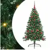 Image de Vidaxl sapin artificiel pré-éclairé vert 120 cm pvc
