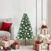 Image de Sapin De Noël Artificiel Pré-éclairé Vert 120 Cm Pvc Vidaxl
