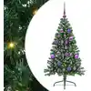 Image de Sapin De Noël Artificiel Pré-éclairé Vert 120 Cm Pvc Vidaxl