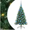 Image de Vidaxl sapin artificiel pré-éclairé vert 120 cm pvc