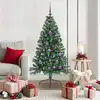 Image de Sapin De Noël Artificiel Pré-éclairé Vert 150 Cm Pvc Vidaxl