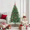 Image de Sapin De Noël Artificiel Pré-éclairé Vert 150 Cm Pvc Vidaxl