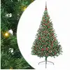 Image de Vidaxl sapin artificiel pré-éclairé vert 180 cm pvc