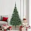 Image de Sapin De Noël Artificiel Pré-éclairé Vert 180 Cm Pvc Vidaxl