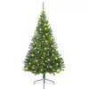 Image de Vidaxl sapin artificiel pré-éclairé vert 210 cm pvc