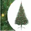 Image de Vidaxl sapin artificiel pré-éclairé vert 210 cm pvc